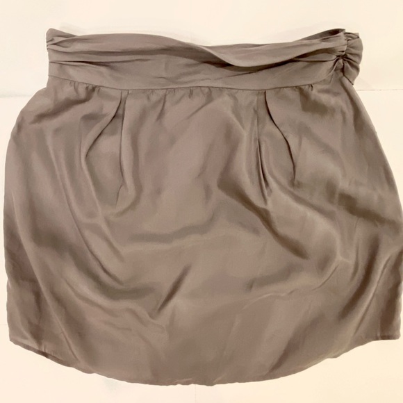 THEORY Silk Mini Skirt Sz 6 - Picture 4 of 5